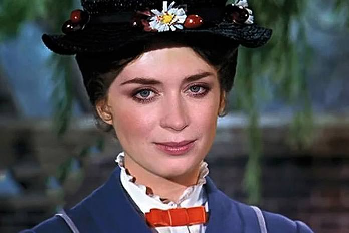 First Look Emily Blunt As Mary Poppins Supercalifragilisticexpialidocious