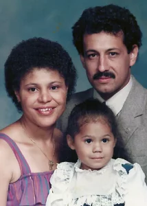 Karen Bass and her husband Jesus Lechuga.