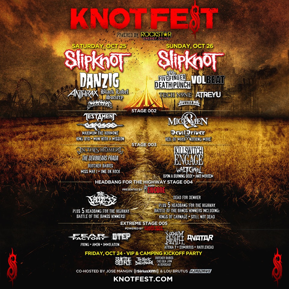 knotfest tshirts